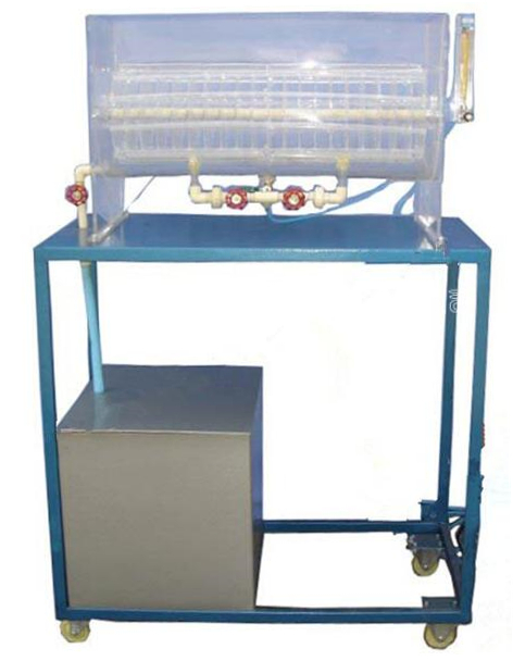 均粒滤料滤快滤池运行演示教学模型