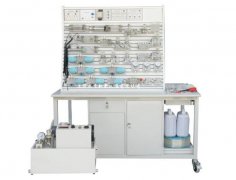 液压气动PLC控制实验台铝槽式铁桌QY-QDYY06