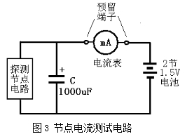 MCS51单片机原理与接口自动化控制技术教学(图6) 节点电流测试电路