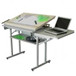 固定式绘图桌配计算机桌板