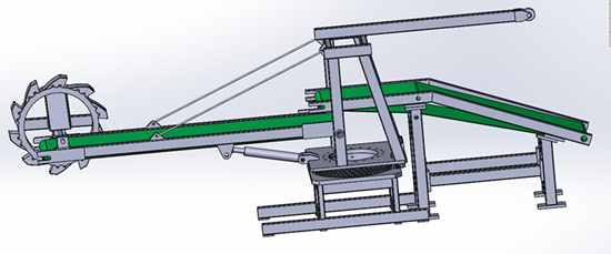 港口悬臂式斗轮堆取料机实训装置QY-GCJX07 