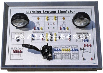 汽车灯光系统实训模块板